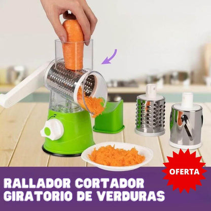 RALLADOR CORTADOR GIRATORIO DE VERDURAS